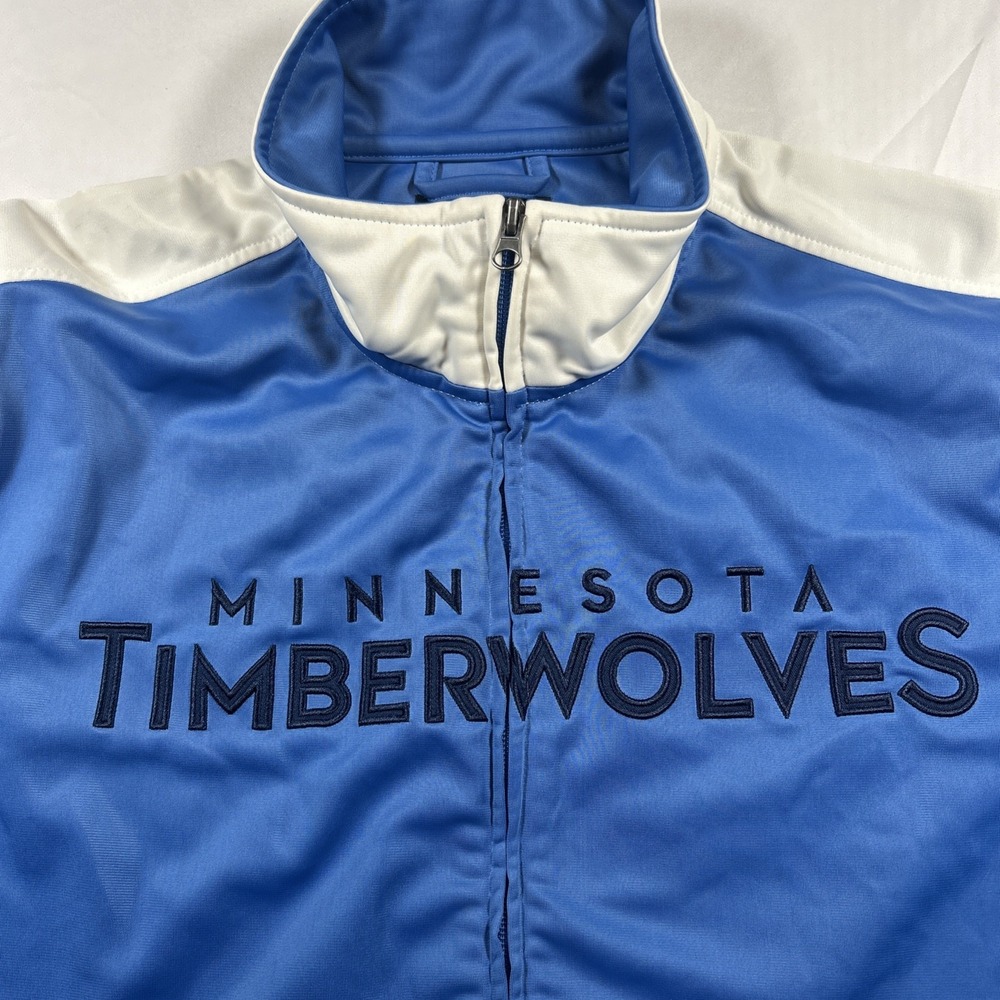 Minnesota Timberwolves G-III Sports by Carl Banks Blue/White Warm Up Sz Large - Picture 5 of 10